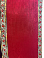 Red moire Roman chasuble with Holy Spirit dove, fabric detail