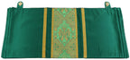Green humeral veil from Roman High Mass set in silk damask