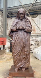 Mother Teresa in Real Bronze 72"