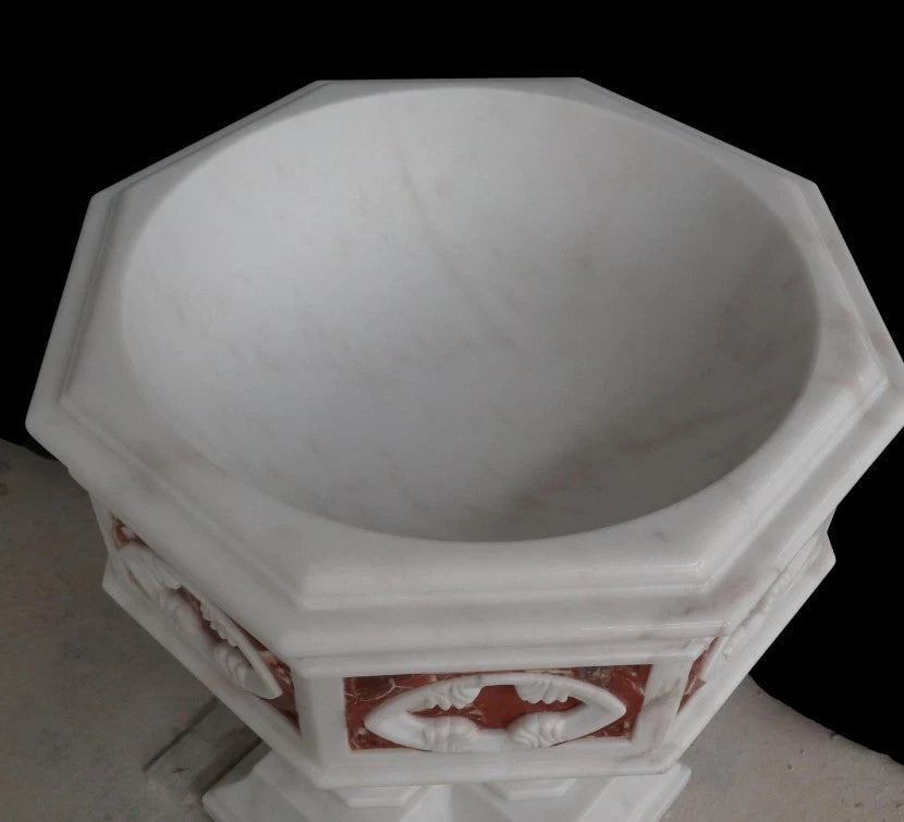 Marble Baptismal Font "The Gloria", side view