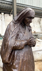 Mother Teresa in Real Bronze 72"