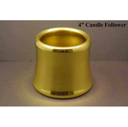 4" Follower Solid Brass