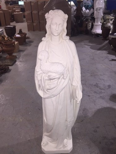 60" St Agnes Statue