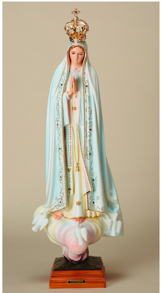 Fatima Statue 30" w/ metal crown