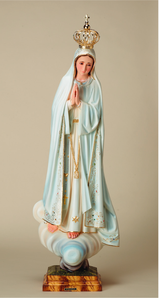 Fatima Statue 28" with metal Crown
