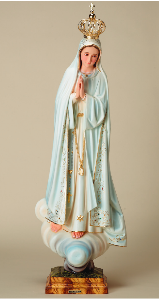 Fatima Statue 36" w/ Metal Crown