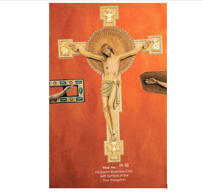 BYZANTINE CRUCIFIX MODEL 786C 5FT
