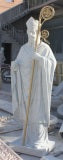 St Patrick Carved Marble Statue X1 6ft