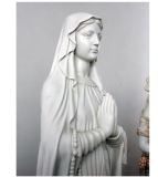 Our Lady of Lourdes Marble Carved Marble Statue 72"