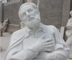 St Phillip Neri Carved Marble Statue 60" Fynders Keepers