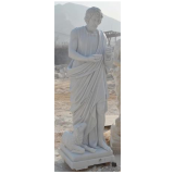 St John the Baptist Carved Marble Statue 6ft