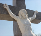 9ft Crucifix Carved Marble Statue M5755