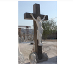 9ft Crucifix Carved Marble Statue M5755