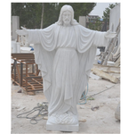 Welcoming Christ Carved Marble Statue M 1447 Fynders Keepers