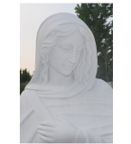 Holy Family 6ft Carved Marble Statue M4575