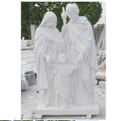 Holy Family 6ft Carved Marble Statue M4575