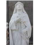 St Catherine of Sienna Carved Marble Statue 72" Fynders Keepers