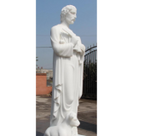 72" St Luke the Evangelist Carved Marble Statue