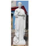 72" St Luke the Evangelist Carved Marble Statue