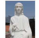 St John the Evangelist Carved Marble Statue 6ft M57578