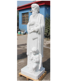 St Matthew the Evangelist Carved Marble Statue M15751