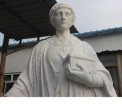 St Lawrence Carved Carved Marble Statue 74" M4215