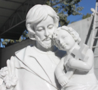 St Joseph 60" Carved Marble Statue M15t86