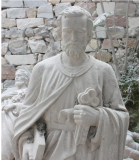 St Peter Carved marble Carved Marble Statue 71" Ma2557