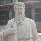 St Paul Statue in Marble Carved Marble Statue 71" M1557