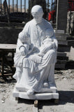 St Vincent De Paul Carved Marble Statue 5ft Fynders Keepers