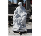 St Vincent De Paul Carved Marble Statue 5ft Fynders Keepers