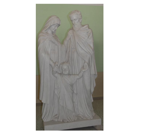 Holy Family Carved Marble Statue M1155