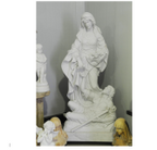 Mary Feeding the Poor Carved Marble Statue M155966