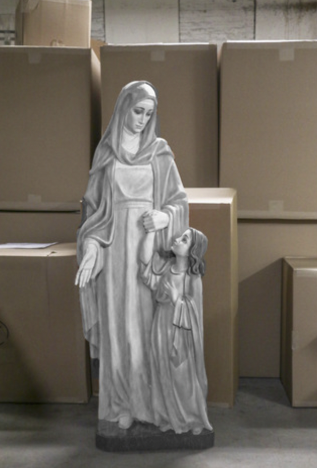 St Anne and Child  Statue 59"