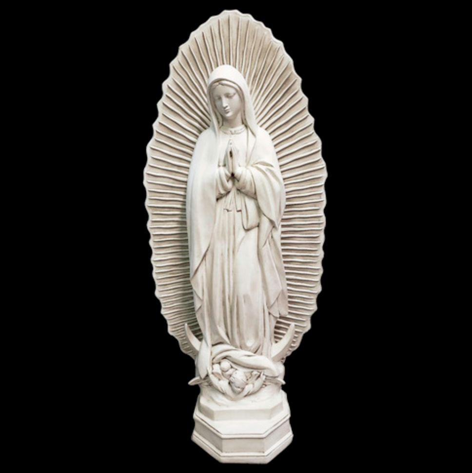 Our Lady of Guadalupe Statue w/ rays 53" Statue Fynders Keepers