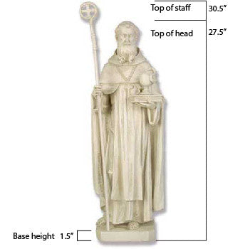 ST Benedict Statue 30" Fynders Keepers