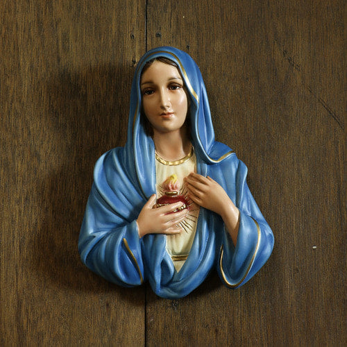 Immaculate Heart of Mary Plaque 12"