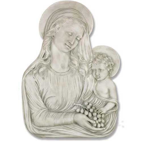 Mary and Child Relief 18" w/ grapes