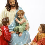Jesus w/ Children Statue 34"