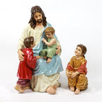 Jesus w/ Children Statue 34"