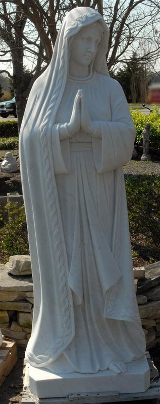 6ft Our Lady of Sorrows In Marble, carved