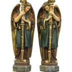 52" Standing Adoring Angel SET