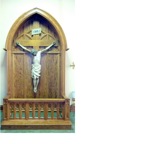 Gothic Altar Shrine x4553 in Oak