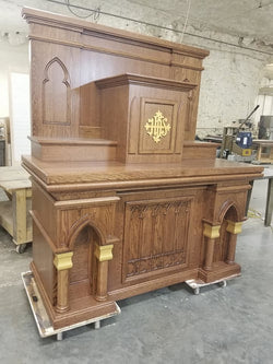 altar x24b Gothic altar for Adoration, small chapel, etc