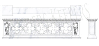 Altar Rail In Marble X2556
