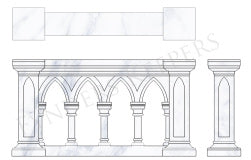 Altar Rail Marble X5805