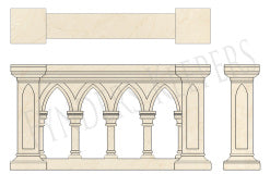 Altar Rail Marble X5805