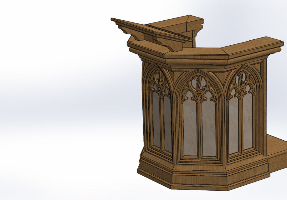 x4770 Gothic AMbo  Oak. $7200