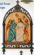 Stations of the Cross in Wood X2548