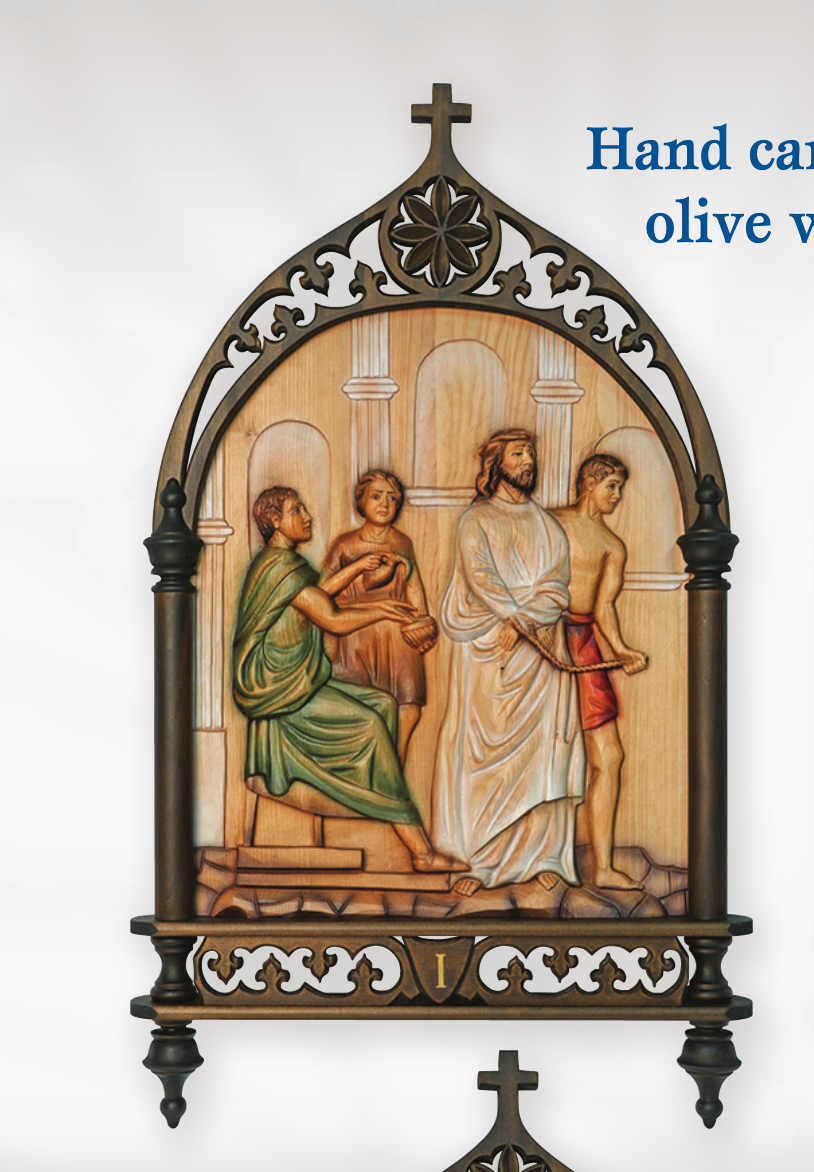 Stations of the Cross in Wood X2548